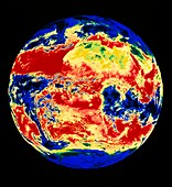 Meteosat thermal image of Earth