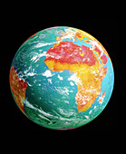 Coloured Meteosat satellite image of the Earth