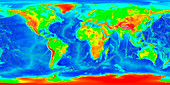 Earth,topographical map