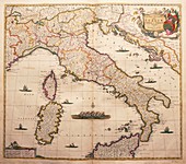Map of Italy from de Wit's Atlas,1689