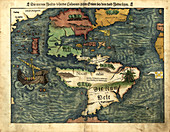 Map of the Americas,1550
