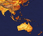 Australasia and south-eastern Asia