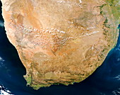 Southern Africa,satellite image