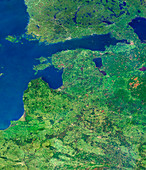 Baltic states,satellite image