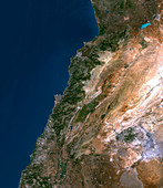 Lebanon,satellite image