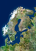 Scandinavia,satellite image