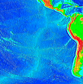 East Pacific Rise,topographical map