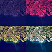Production of a satellite image