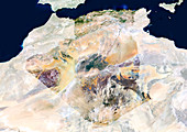 Algeria,satellite image