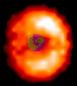 Plasma in Earth's magnetic field,UV image