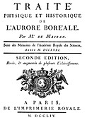 De Mairan's book on aurorae,1754