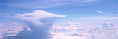 Aerial view of a cumulonimbus storm cloud