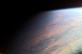 Sunlit clouds from space