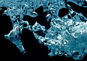 Polarised LM of ice sculpture