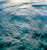 Tropical Storm Iniki seen from space,STS-47