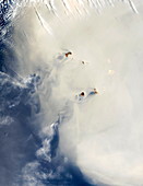 Dust storm over the Cape Verde Islands