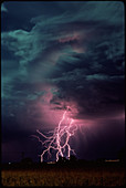 Lightning over Sterling,Colorado