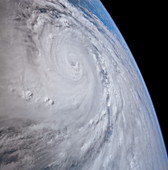 Typhoon Saomai,space shuttle view