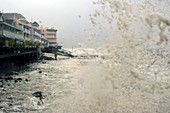 Storm surge by Hurricane Dean