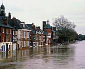 Flooded buildings