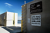 Flood barrier,Illinois,USA