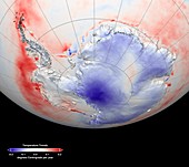 Antarctic temperature trends,1982-2003