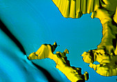 Computer simulation of a tsunami in Cadiz Bay