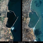 Indian coast before and after tsunami