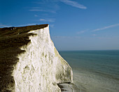 White chalk cliffs at Beachy Head,Sussex,England