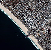 Santa Monica coastline,California,USA