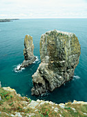 Sea stack formations