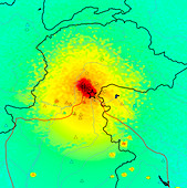 2005 Kashmir earthquake intensity map