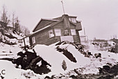 Damage caused by Alaska Earthquake 27/3/1964