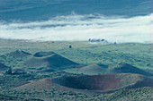 Cinder cones on Mauna Kea volcano,Hawaii