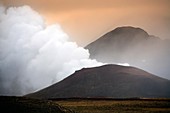 Krafla volcano crater,Iceland