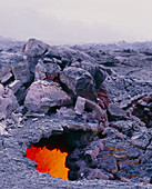 Lava tube,Kilauea volcano,Hawaii