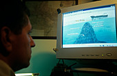 Computer model of Ferdinandea sea mount