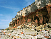 Hunstanton cliffs,Norfolk,England