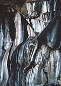 Stained rocks