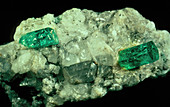 Uncut emeralds