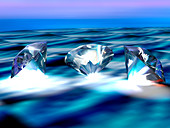 Diamonds,computer artwork