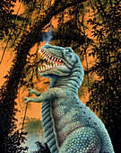 Artwork of a Tyrannosaurus rex