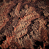 Eroded canyons