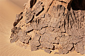 Weathered desert varnish