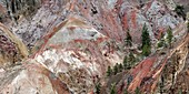 Eroded glacial landscape,British Columbi