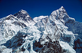Everest and Nuptse mountains