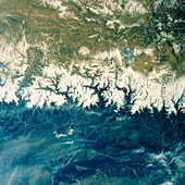 Himalayan Mountains from space