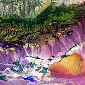 Turpan Depression,satellite image