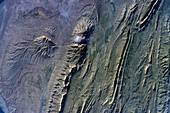 Zagros Mountains,Iran,ISS image