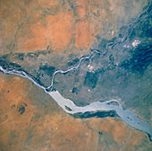 Shuttle photograph of the Nile